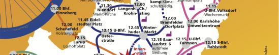 Die Routen der Fahrradsternfahrt 2011. Die Routen der Fahrradsternfahrt 2011.