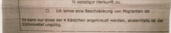 Abstimmung über "Migrationsanteile": 85% für Ausländerstopp Abstimmung über "Migrationsanteile": 85% für Ausländerstopp