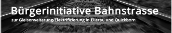 Bürgerinitiative Bahnstrasse, Screenschot Homepage