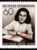 Anne Frank-Briefmarke, Ende der 70er Jahre Anne Frank Briefmarke aus den 70er Jahren