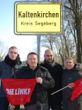 Listenkandidaten:Daniel Ungemach, Matthias Richter, Sven Brunckhorst, Danny Blechschmidt Listenkandidaten DIE LINKE Kaltenkirchen