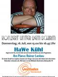 Veranstaltungsflyer mit Bild von HaWe-Kühl und Angaben zur Veranstaltung.
