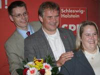 Fedrowitz, Weber, Ehlers - DirektkandidatInnen der SPD im Kreis (Foto: SPD Segeberg) Fedrowitz, Weber, Ehlers, die DirektkandidatInnen der SPD im Kreis Segeberg