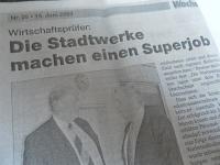 Wochenblatt-Artikel, Juni 2003 Abfotografierter Artikel des Wochenblatts, Juni 2003