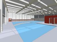 Stadtwerke-Grafik der neuen Schwimmhalle Stadtwerke-Grafik der neuen Schwimmhalle