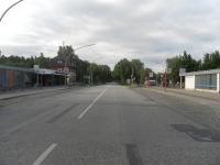 Nord-Süd-Trasse mit Überbreite: Bald Rückbau mit Radstreifen? (Foto: Infoarchiv) Langenhorner Chaussee, Höhe Ochsenzoll