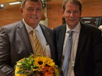 Volker Dornquast mit dem verkehrspolitischen Sprecher der Unions-Bundestagsfraktion, Gero Storjohann. Beide kommen aus dem Kreis Segeberg (Foto: CDU) Volker Dornquast und Gero Storjohann im September 2011