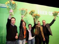 Die neue Grünen-Spitze in Schleswig-Holstein. Ganz rechts Peter Stoltenberg (Foto: Grüne) Der neue grüne Landesvorstand