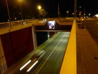 "Wo ist der Kompromiss-Beitrag der Autofahrer?" (Foto: Infoarchiv) Die nördliche Tunneleinfahrt am Knoten.